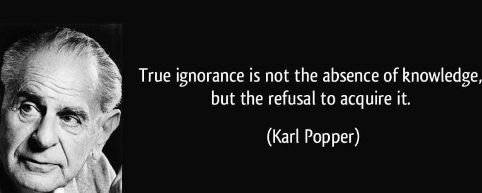 "Cand esti in cautare de confirmari, sigur le vei gasi" - Karl Popper